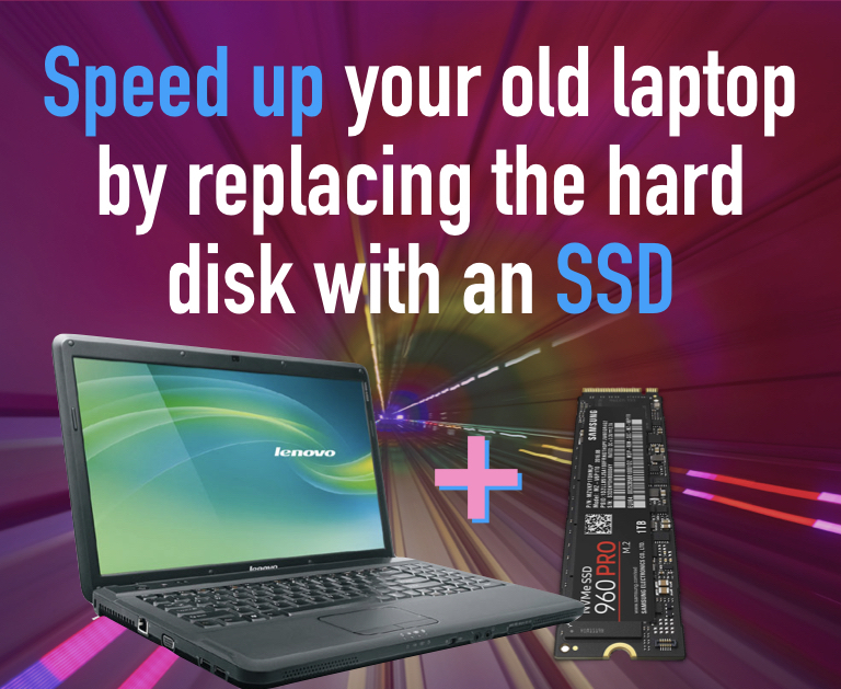 Add SSD to laptop to increase performance